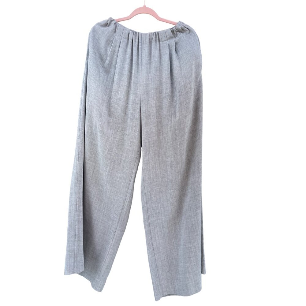 Betsys women’s size 3 waist 32  Large L XL XXL gray Linen wide leg Pants
